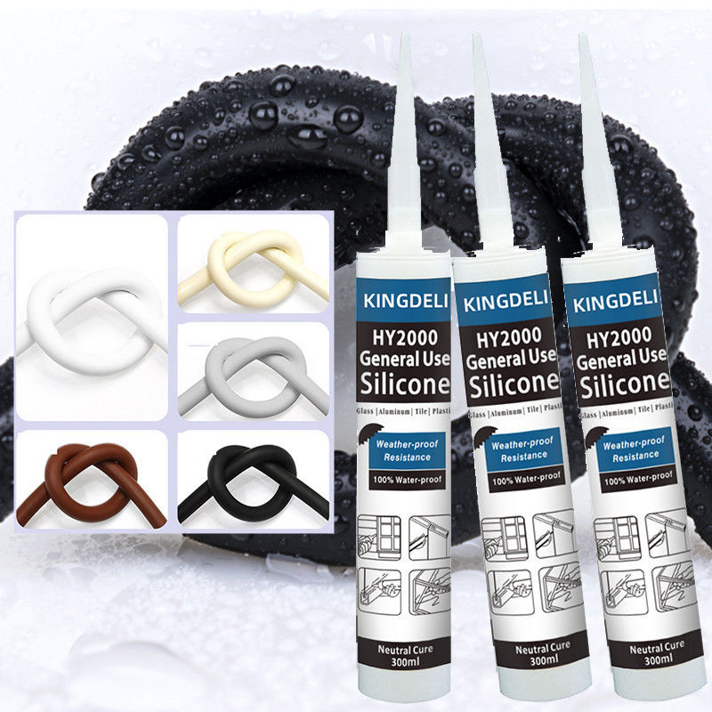 多目的中立シリコーンの密封剤、ガラス紫外線抵抗力があるのための明確なシリコーンの接着剤